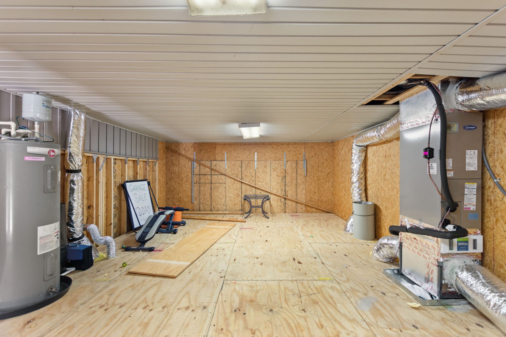 A room with many wooden walls and floors